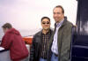 Ross and me on the ferry to Alcatraz